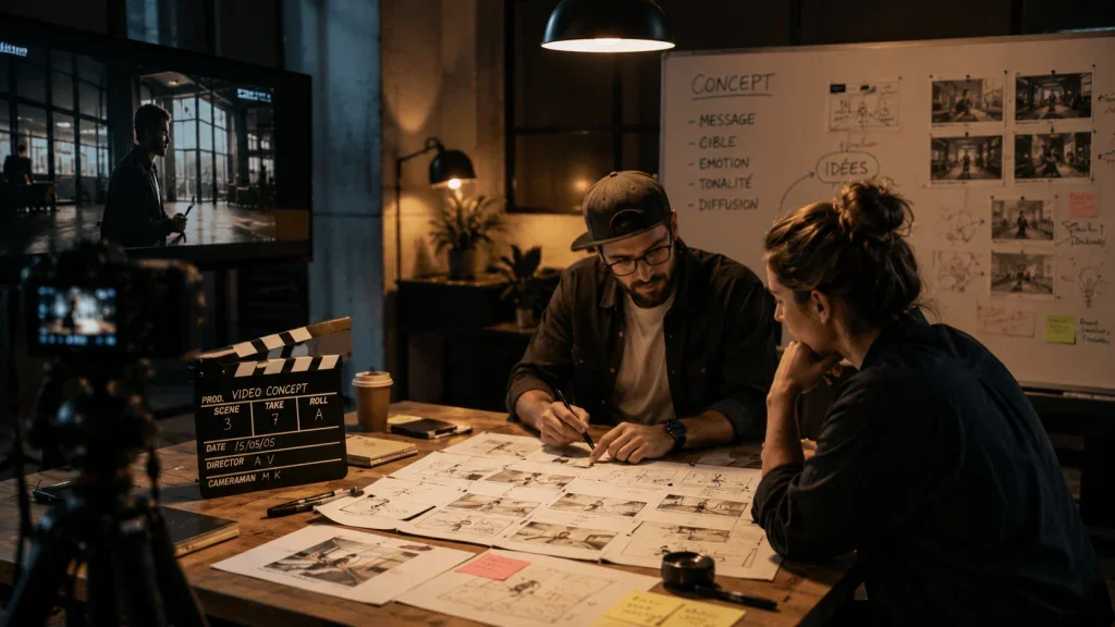 Concept créatif vidéo